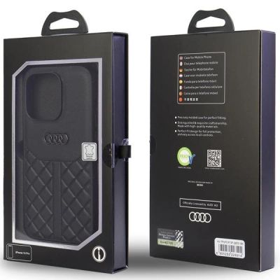 5. Etui Audi Genuine Leather na iPhone 13 Pro / 13 - czarne