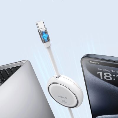 4. Kabel wysuwany Baseus Free2Draw Mini USB-C - USB-C 100W 1m - biały