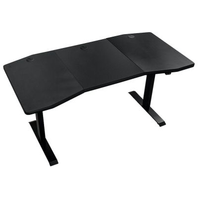 4. Biurko gamingowe Nitro Concepts D16E Carbon Black 1600x800 - elektrycznie regulowana wysokość