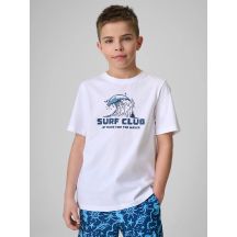T-shirt bawełniany chłopięcy 4F 4FJRSS26TTSHM3901-10S