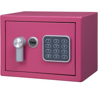 4. Yale Mini Electronic Safe Pink Sejf podstawowy YSV mini różowy