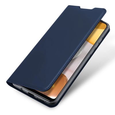 4. DUX DUCIS Skin Pro kabura etui pokrowiec z klapką Samsung Galaxy A42 5G niebieski