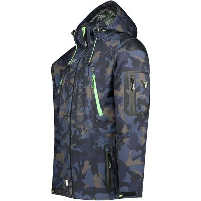 Kurtka męska granatowa Softshell Geographical Norway Techno (WU4549H-GN-NAVY-GREEN)