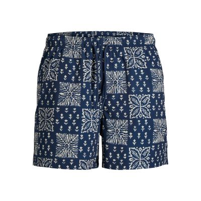 Jack&Jones męskie szorty do pływania JPSTMAUI SHELL AOP SWIM SHORTS REG 12291808 PAGEENT BLUE