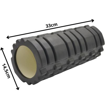 19. WAŁEK ROLLER DO ĆWICZEŃ 33x15CM CZARNY PURE 2 IMPROVE