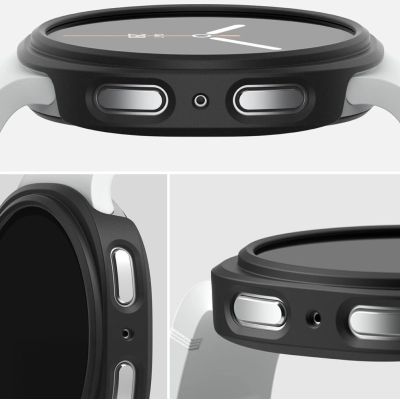 2. Etui Ringke Slim 2-pack na Samsung Galaxy Watch 8 40 mm - przezroczyste-czarny mat