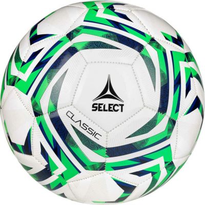 2. Piłka nożna SELECT Classic v25 biało/zielona