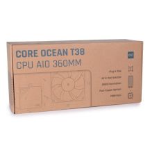 Alphacool T38 Procesor Liquid cooling kit 12 cm Czarny