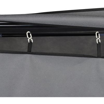 2. SZAFA TEKSTYLNA GARDEROBA 168x45x172CM CIEMNOSZARA 45238