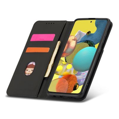 14. Magnet Card Case etui do Samsung Galaxy A12 5G pokrowiec portfel na karty kartę podstawka czarny
