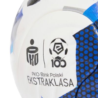3. Piłka nożna adidas Ekstraklasa 26/27 Pro biało-niebieska KE5151
