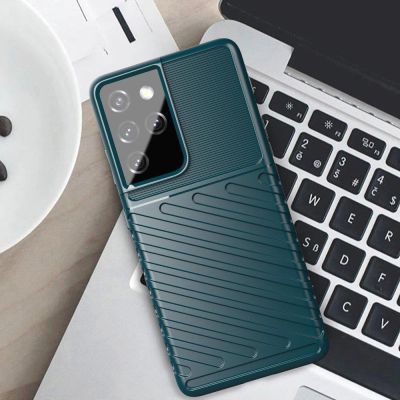 5. Thunder Case etui Samsung Galaxy S23 Ultra silikonowy pancerny pokrowiec niebieskie