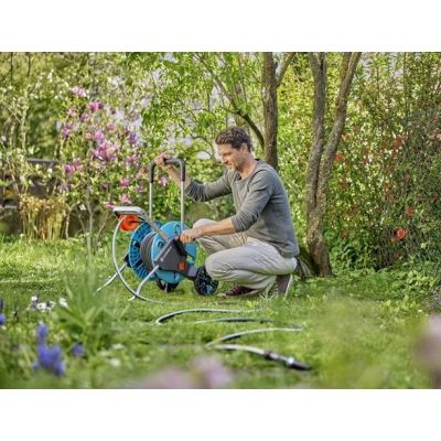 5. Gardena 18931-20 wąż ogrodowy 20 m Nad ziemią Plastik, Termoplastyczny elastomer Czarny, Niebieski, Szary