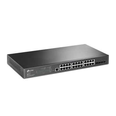 5. TP-Link JetStream TL-SG3428 przełącznik sieciowy Zarządzany L2/L3 Gigabit Ethernet (10/100/1000) 1U Czarny