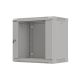 2. Szafa instalacyjna rack wisząca 19" 9U 540x350 szara drzwi przeszklone LANBERG (FLAT PACK)