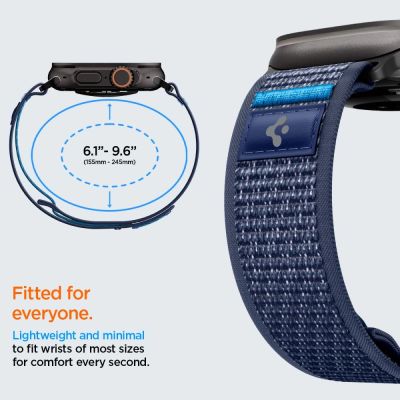 7. Pasek Spigen Athlex Air 2 na Apple Watch (44 / 45 / 46 / 49 mm) - granatowy