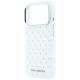 6. Etui Karl Lagerfeld IML Rhinestones Allover and Electroplated Logo na iPhone 17 Pro / 18 Pro - białe