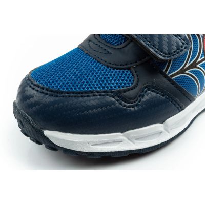 6. Leomil buty sportowe dziecięce sneakersy Spiderman lekkie na rzep czarne niebieskie