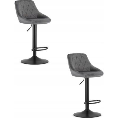 Krzesło barowe / hoker KAST3436 85-105x36x34 szare