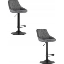 Krzesło barowe / hoker KAST3436 85-105x36x34 szare