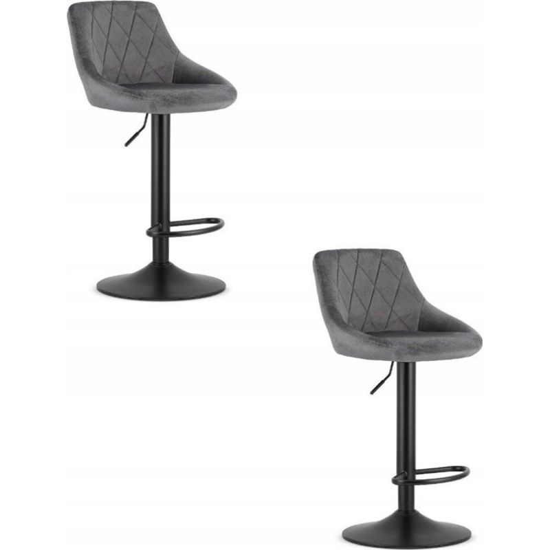 Krzesło barowe / hoker KAST3436 85-105x36x34 szare