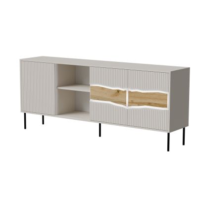 6. Komoda INSERTO 3D1W 190x40x80 kaszmir + LED