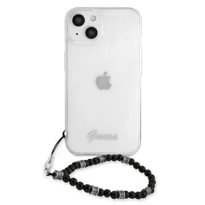 3. Etui Guess Black Pearl na iPhone 13 - przezroczyste