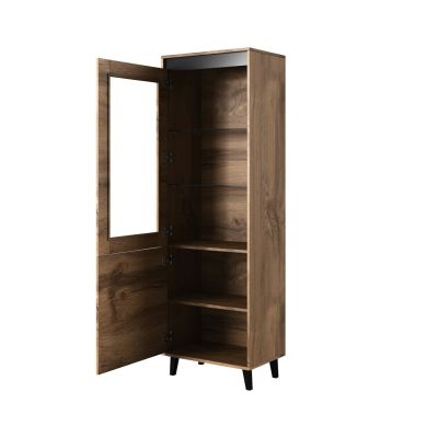2. Witryna NORD 60x38x182,5 dąb wotan/antracyt