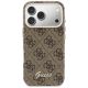 3. Etui Guess 4G Script MagSafe na iPhone 17 Pro - brązowe