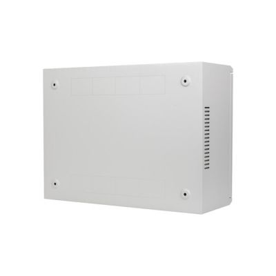10. Szafa instalacyjna Lanberg rack wisząca 19" 4U+3U 540x200 niskoprofilowa szara (złożona)