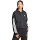 7. Bluza damska adidas Essentials 3-Stripes French Terry Quarter-Zip Hoodie czarna JN1956