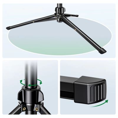 10. Selfie stick Ugreen LP680 ze stojakiem i pilotem Bluetooth 1.8m - czarny