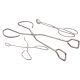 2. SZCZYPCE DO GRILLA DŁ. 27CM SREBRNE