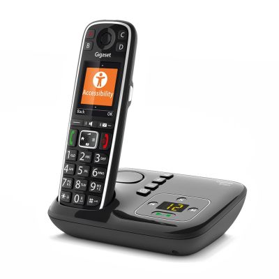 4. Gigaset E720A Telefon analogowy/DECT Nazwa i identyfikacja dzwoniącego Czarny
