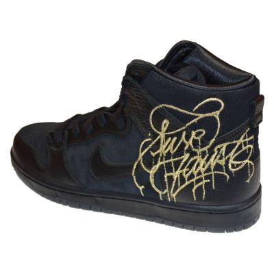 4. Buty męskie sportowe Nike SB Dunk High FAUST Black Gold - DH7755-001
