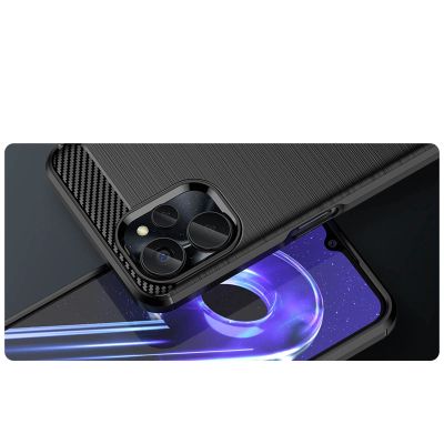 9. Carbon Case etui do Realme 10 5G / Realme 9i 5G elastyczny silikonowy karbonowy pokrowiec czarne