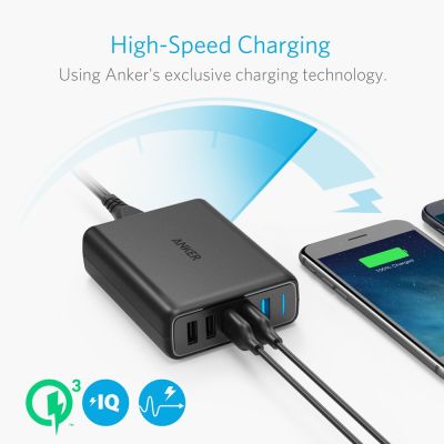 3. Ładowarka USB Anker PowerPort Speed 5 A2054L11 63W Quick Charge 3.0