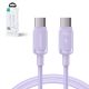 2. Kabel Joyroom Multi-Color Series A14 USB-C / USB-C 100W 1.2 m - fioletowy