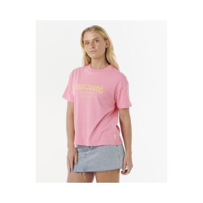 Koszulka RIP CURL SURF PUFF RELAXED TEE różowa