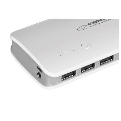 5. PowerBank Esperanza Radium EMP106WE (8000mAh; microUSB, USB 2.0; kolor biały)