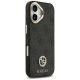 4. Etui Guess 4G Strass Logo & Big Strap Metal Buttons MagSafe na iPhone 17 - czarne