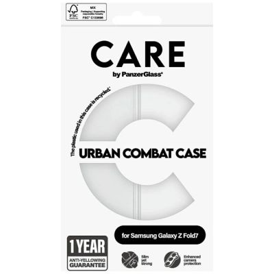 4. Etui CARE by PanzerGlass Flagship Urban Combat do Samsung Galaxy Z Fold 7 - przezroczyste