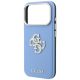6. Etui Guess Smooth & Big Strass Logo na iPhone 18 Pro Max / 17 Pro Max - niebieskie