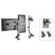 Uchwyt na dwa monitory / podwójny 17"-27" 14kg Maclean MC-854 VESA 75x75 100x100 pasuje do MC-848 i MC-849