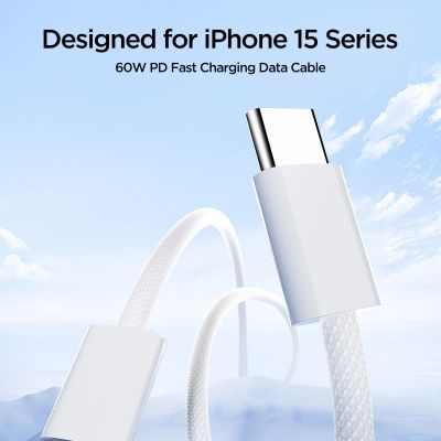 3. Kabel Joyroom Ben Series S-A45 USB-C / USB-C 60W 1 m - biały