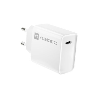 5. NATEC ŁADOWARKA SIECIOWA RIBERA USB-C 20W POWER DELIVERY BIAŁA NUC-2059