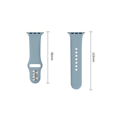 3. Pasek Tech-Protect Silicone na Apple Watch 40 / 41 / 42 mm - niebieski