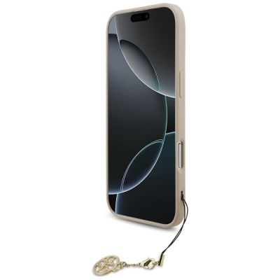 4. Etui Guess 4G Charms Collection MagSafe na iPhone Air - różowe