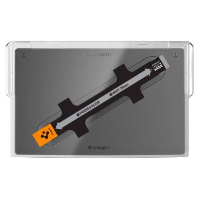 3. Szkło hartowane Spigen Glas.tR EZ Fit na Tesla Model X 2022 / Model S 2021 - czarne