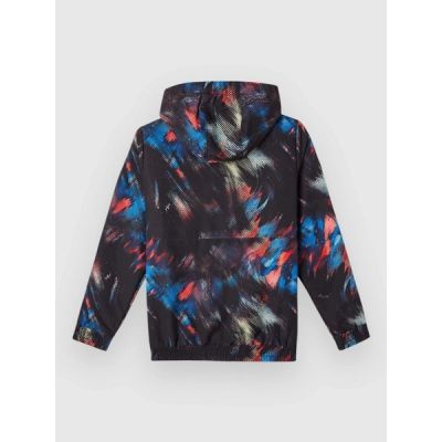 2. O'neill kurtka wiosenna wiatrówka dziecięca Ridge lekka z kapturem wielokolorowa